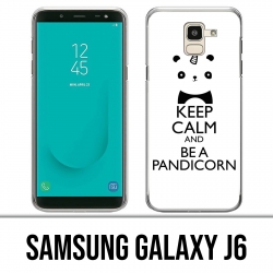 Carcasa Samsung Galaxy J6 - Keep Calm Pandicorn Panda Unicorn