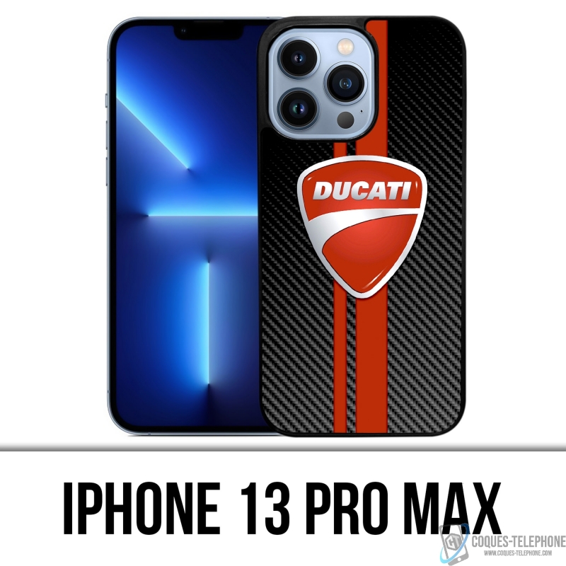 Funda para iPhone 13 Pro Max - Ducati Carbon