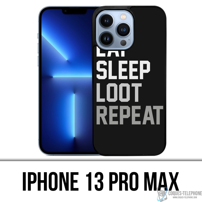 Funda para iPhone 13 Pro Max - Eat Sleep Loot Repeat