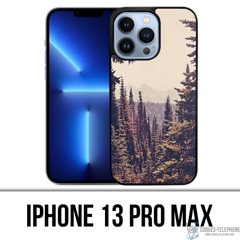 Custodia per iPhone 13 Pro Max - Foresta di abeti