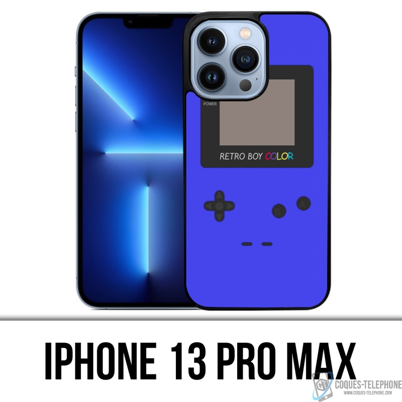 Funda para iPhone 13 Pro Max - Game Boy Color Azul