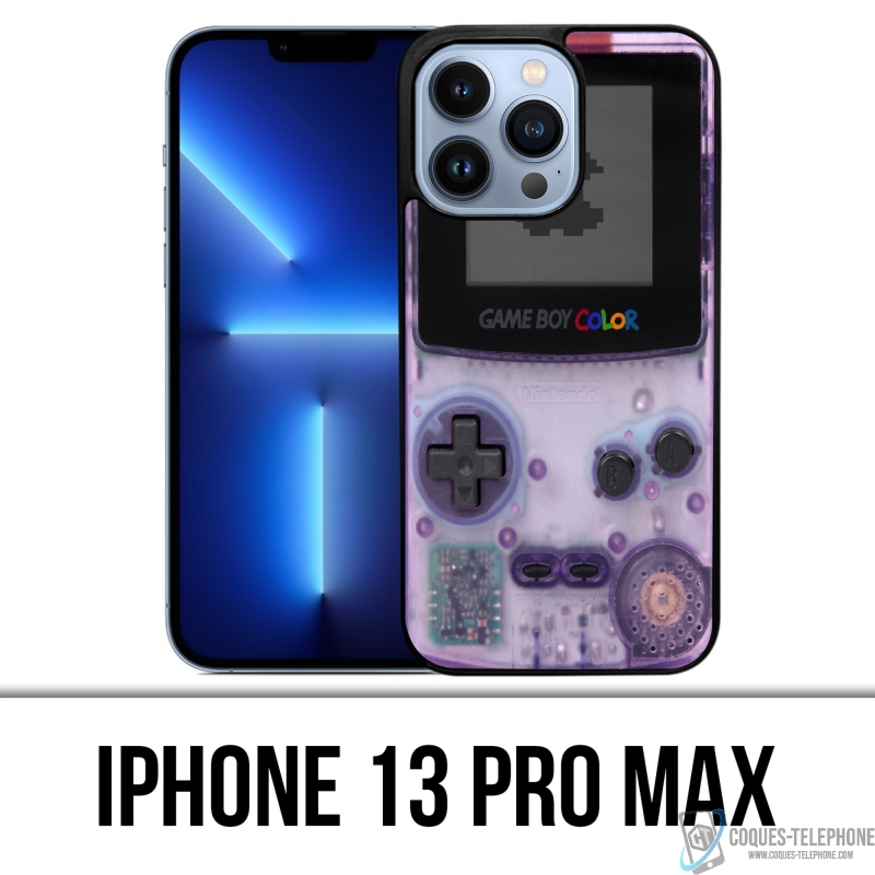 Funda para iPhone 13 Pro Max - Game Boy Color Violeta