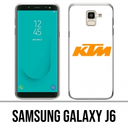 Carcasa Samsung Galaxy J6 - Logotipo Ktm Fondo blanco