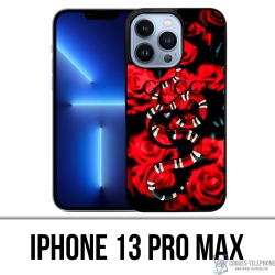 Funda para iPhone 13 Pro Max - Gucci Snake Roses