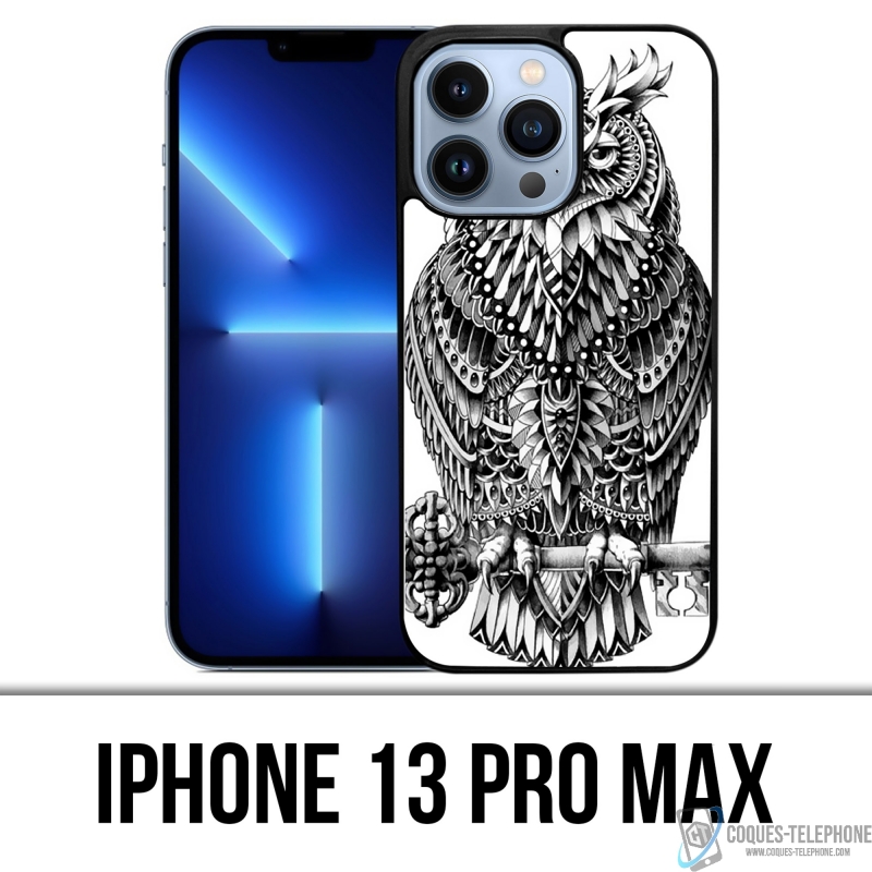 Custodia per iPhone 13 Pro Max - Gufo azteco