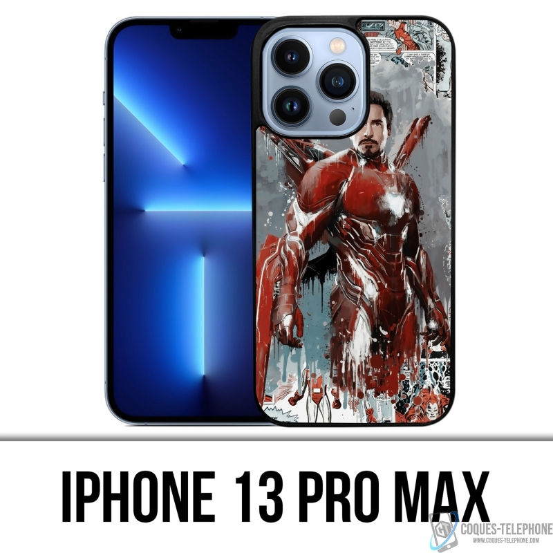 Custodia per iPhone 13 Pro Max - Iron Man Comics Splash