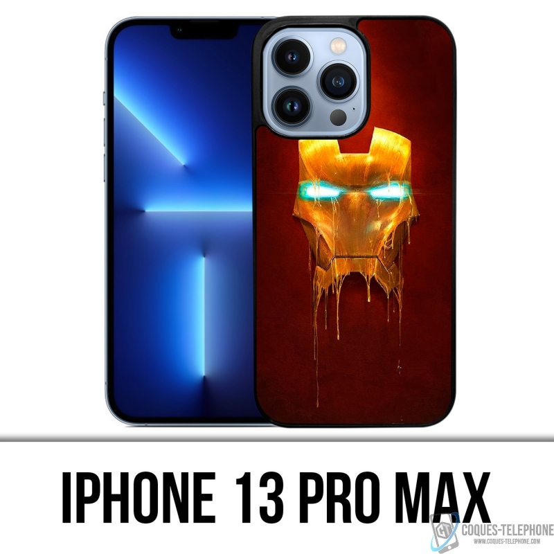 Coque iPhone 13 Pro Max - Iron Man Gold