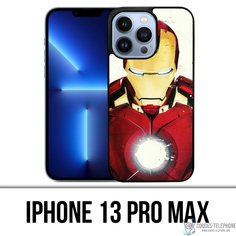 Coque iPhone 13 Pro Max - Iron Man Paintart