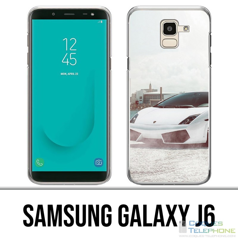 Coque Samsung Galaxy J6 - Lamborghini Voiture