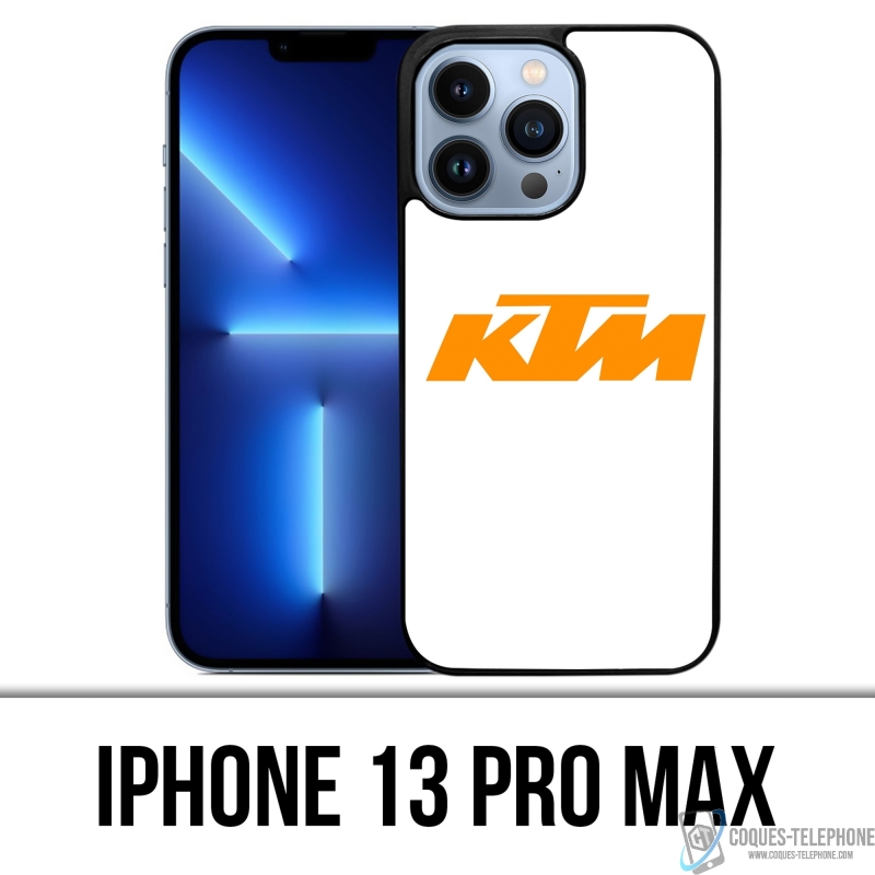 Custodia IPhone 13 Pro Max - Logo Ktm Sfondo Bianco