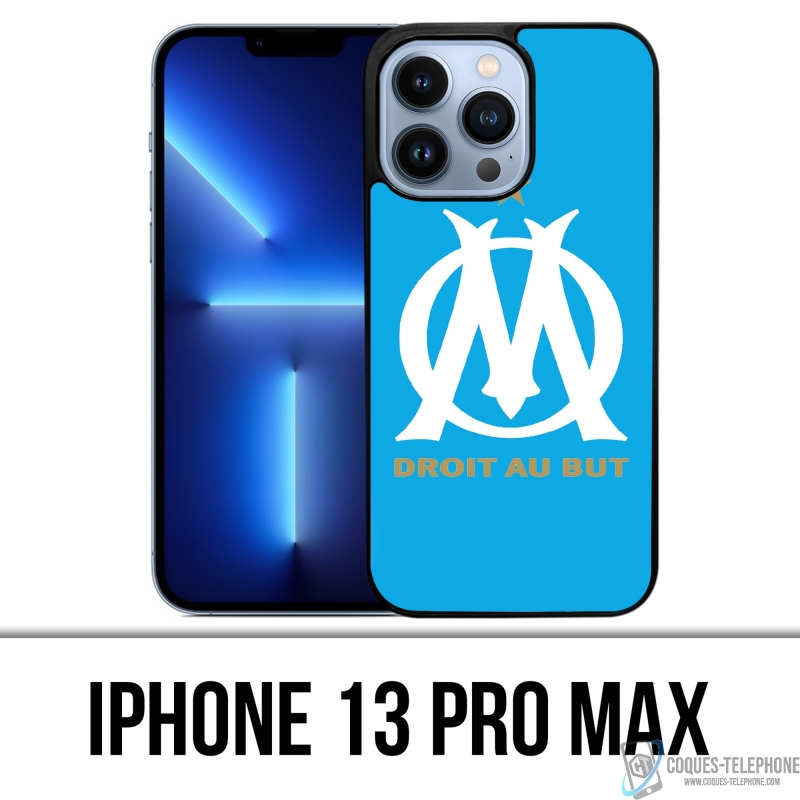 Coque iPhone 13 Pro Max - Logo Om Marseille Bleu