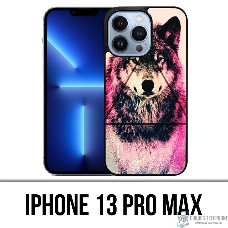 Coque iPhone 13 Pro Max - Loup Triangle