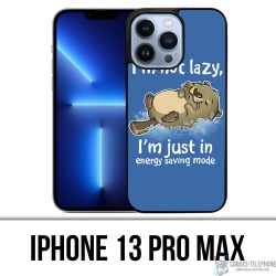 Coque iPhone 13 Pro Max - Loutre Not Lazy