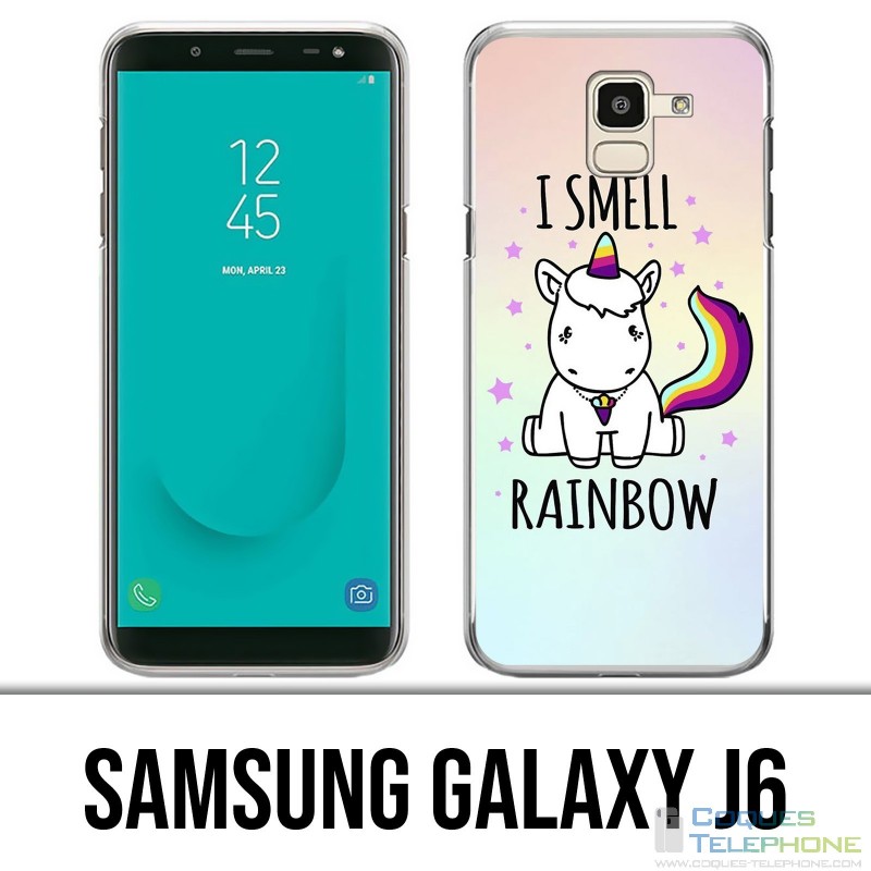 Carcasa Samsung Galaxy J6 - Unicornio I Smell Raimbow
