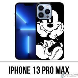 Funda para iPhone 13 Pro Max - Mickey blanco y negro