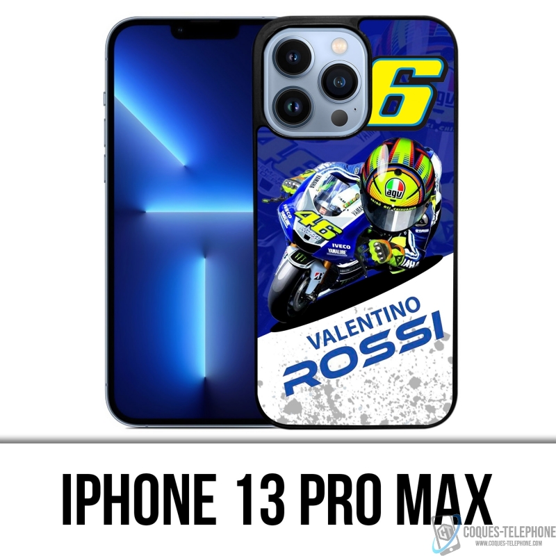 Cover iPhone 13 Pro Max - Motogp Rossi Cartoon