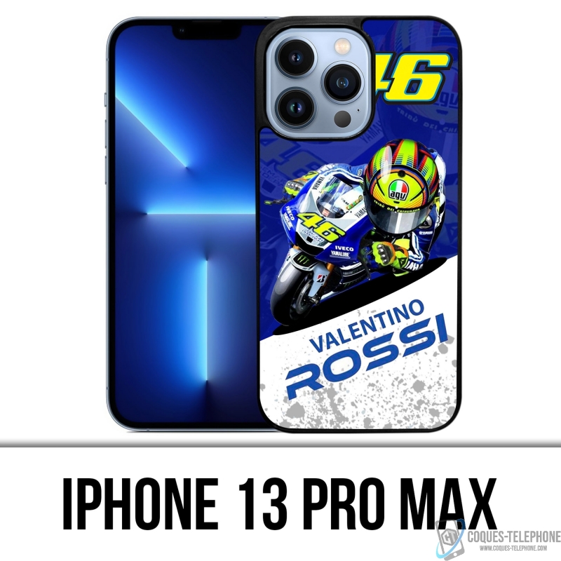 Funda para iPhone 13 Pro Max - Motogp Rossi Cartoon 2
