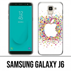 Custodia Samsung Galaxy J6 - Logo Apple multicolore