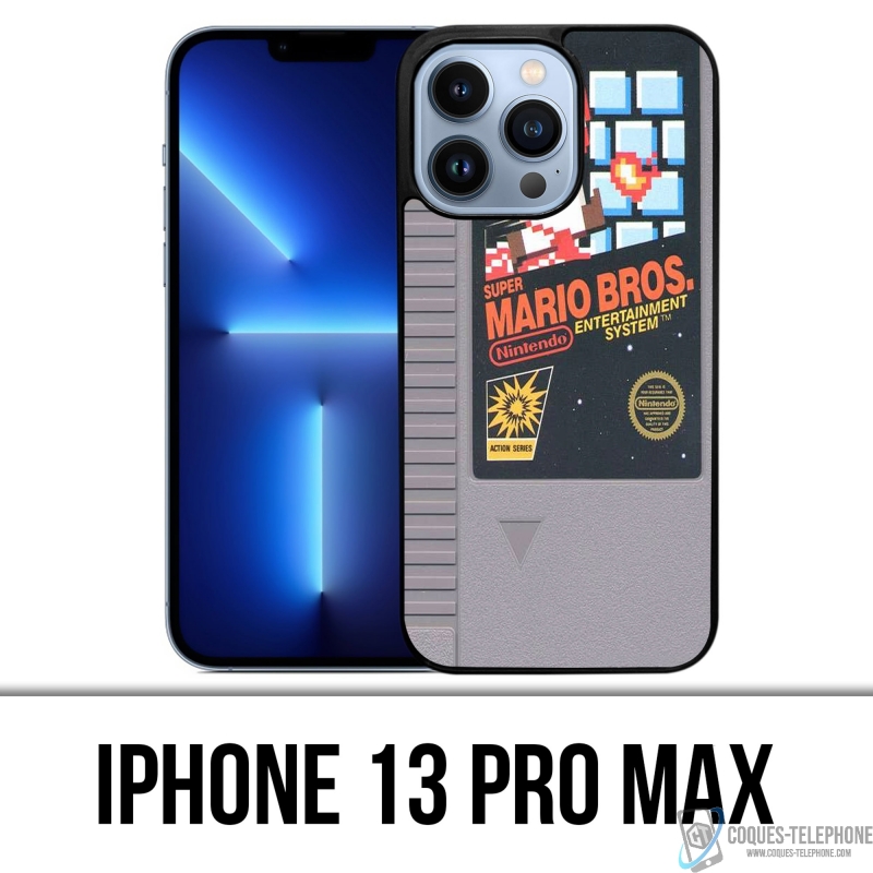 Custodia IPhone 13 Pro Max - Cartuccia Nintendo Nes Mario Bros