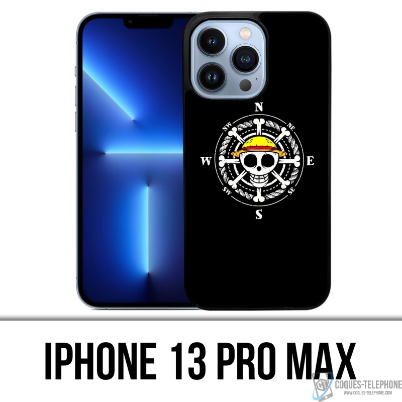 Funda para iPhone 13 Pro Max - Brújula con logo de una pieza