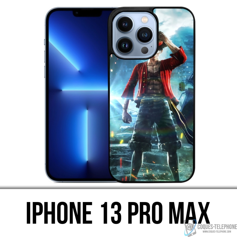 Coque iPhone 13 Pro Max - One Piece Luffy Jump Force