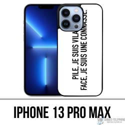 Coque iPhone 13 Pro Max - Pile Vilaine Face Connasse
