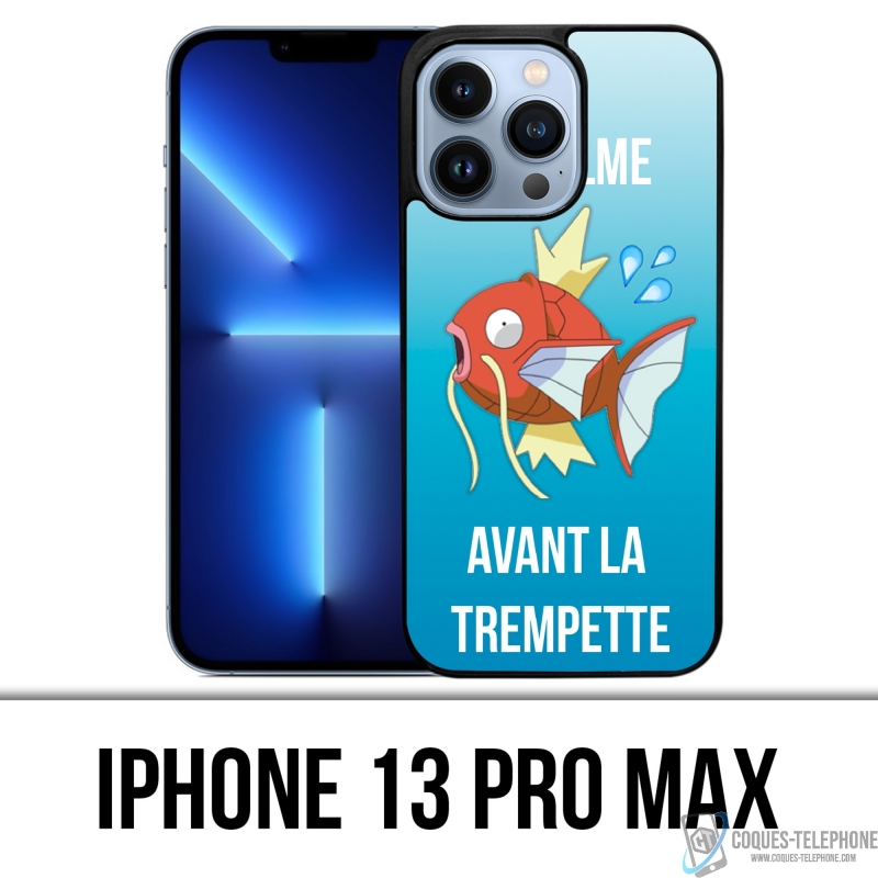 Coque iPhone 13 Pro Max - Pokémon Le Calme Avant La Trempette Magicarpe