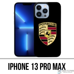 Funda para iPhone 13 Pro Max - Logo Porsche Negro