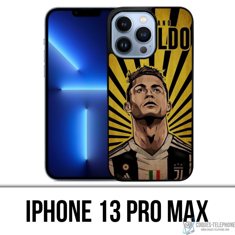 Coque iPhone 13 Pro Max - Ronaldo Juventus Poster