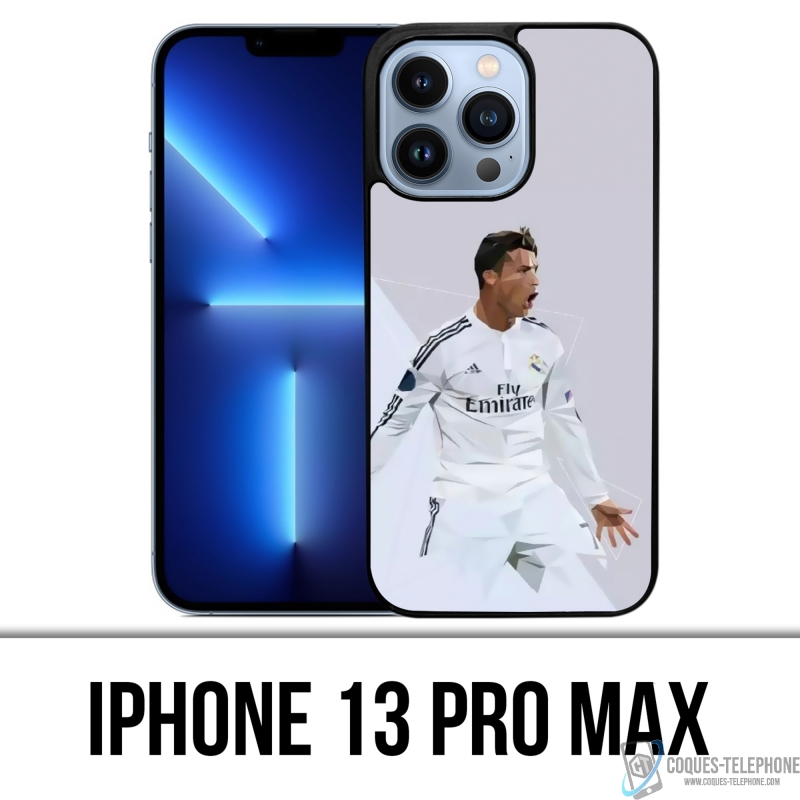 Funda para iPhone 13 Pro Max - Ronaldo Lowpoly