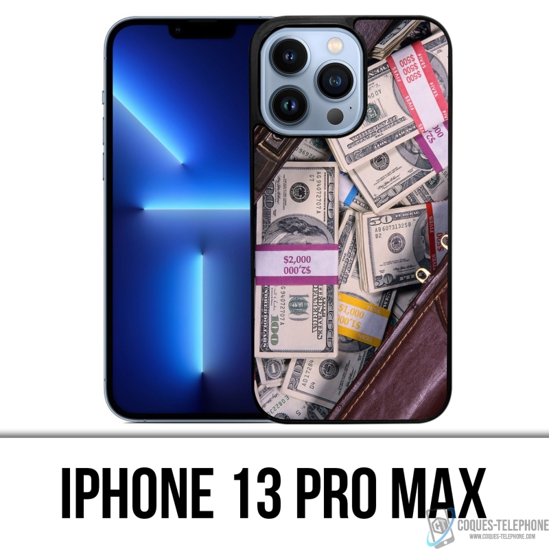 Funda para iPhone 13 Pro Max - Bolsa de dólares