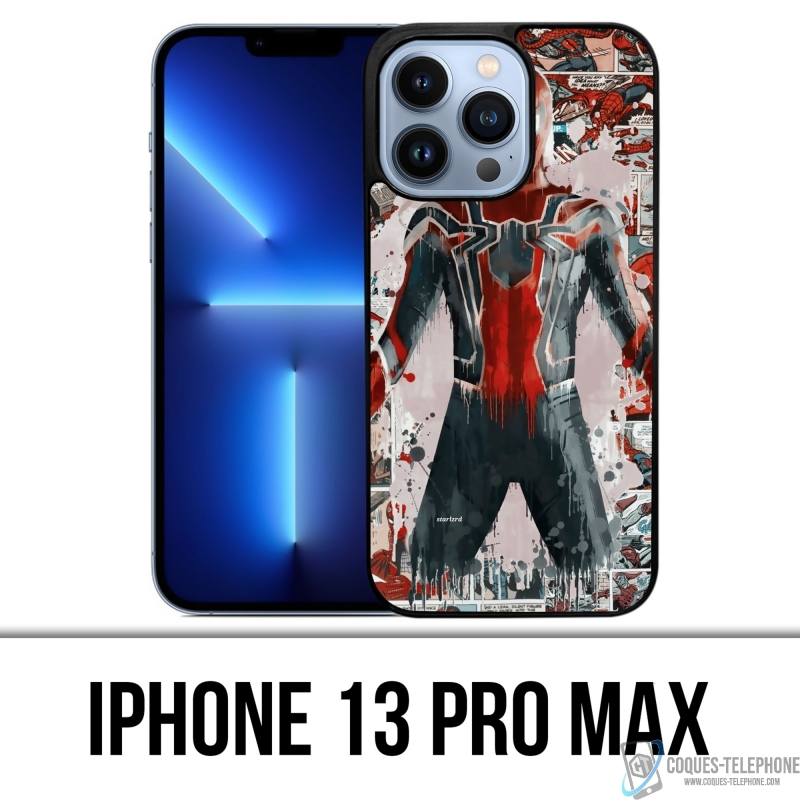 Funda para iPhone 13 Pro Max - Spiderman Comics Splash