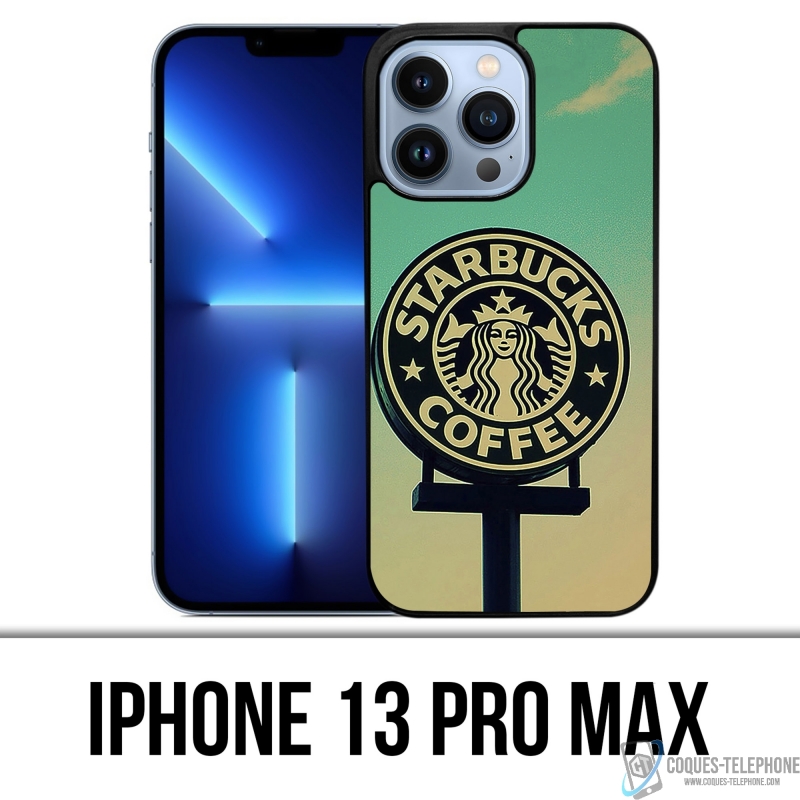 Coque iPhone 13 Pro Max - Starbucks Vintage