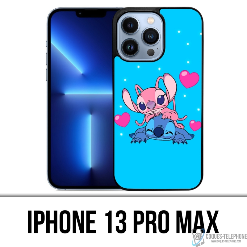 Coque iPhone 13 Pro Max - Stitch Angel Love