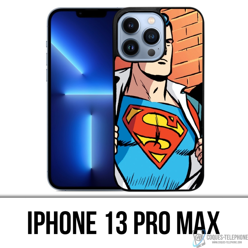 Coque iPhone 13 Pro Max - Superman Comics
