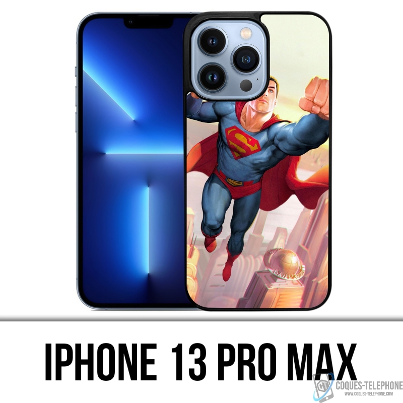 Custodia per iPhone 13 Pro Max - Superman Man Of Tomorrow