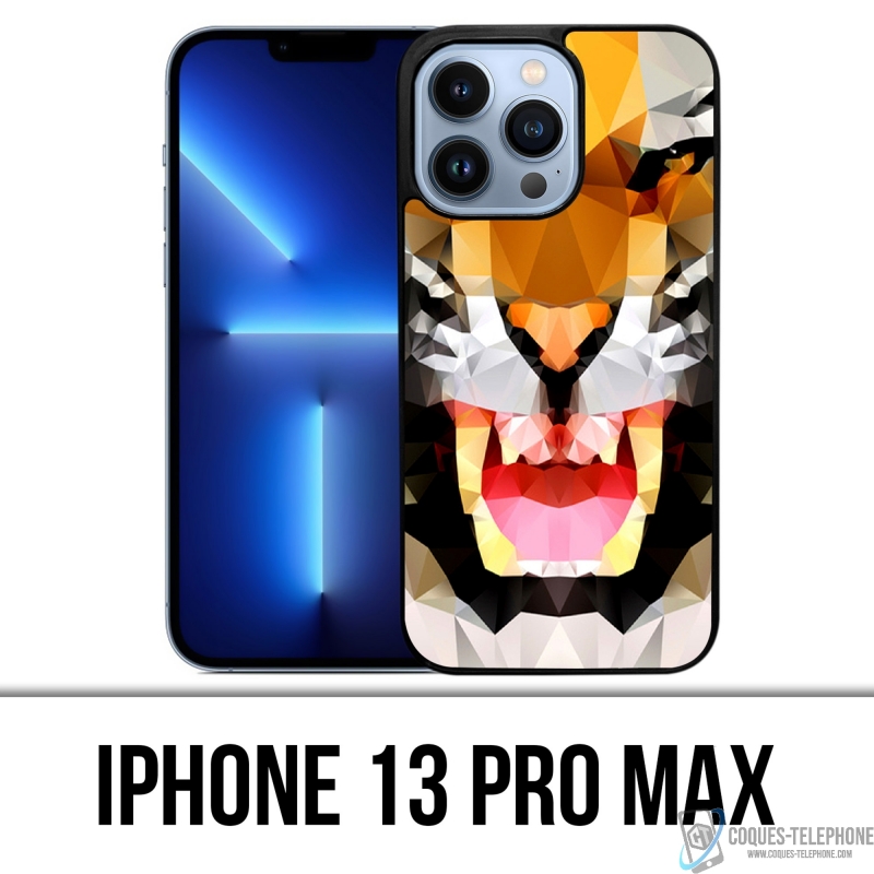 Custodia per iPhone 13 Pro Max - Tigre geometrica