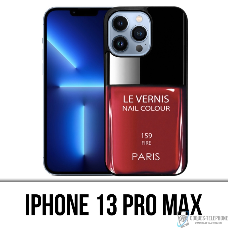 Funda para iPhone 13 Pro Max - Barniz Rojo París