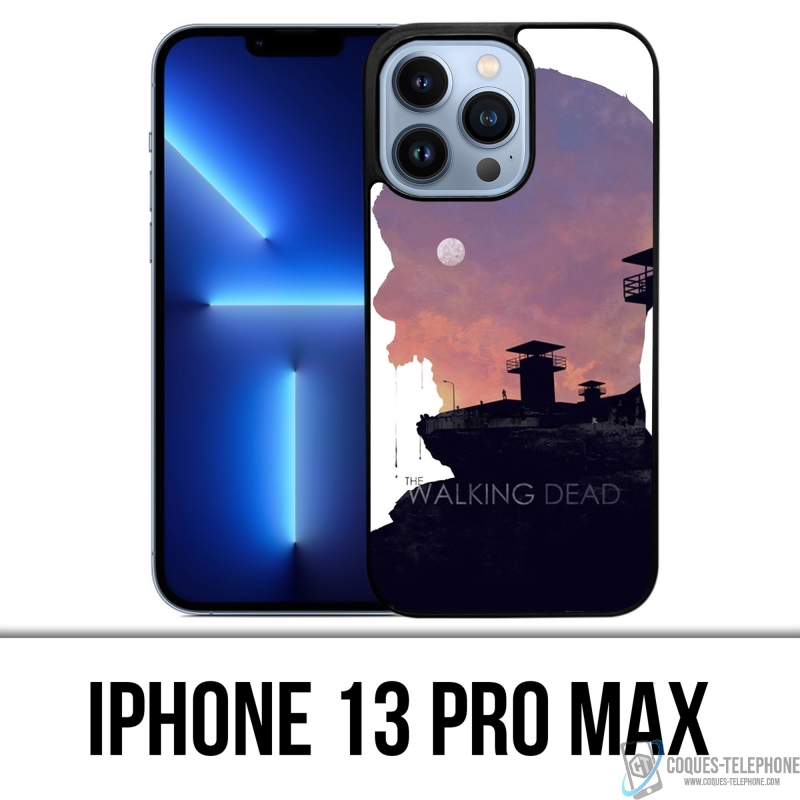 Coque iPhone 13 Pro Max - Walking Dead Ombre Zombies