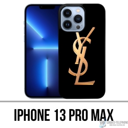 Coque iPhone 13 Pro Max - Ysl Yves Saint Laurent Gold Logo
