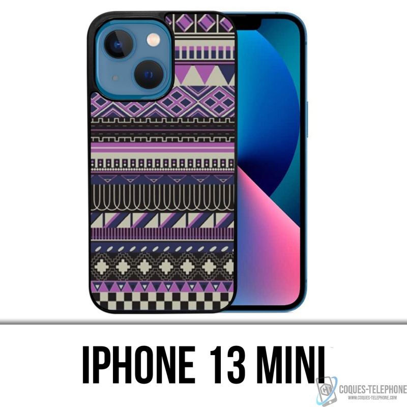 Coque iPhone 13 Mini - Azteque Violet