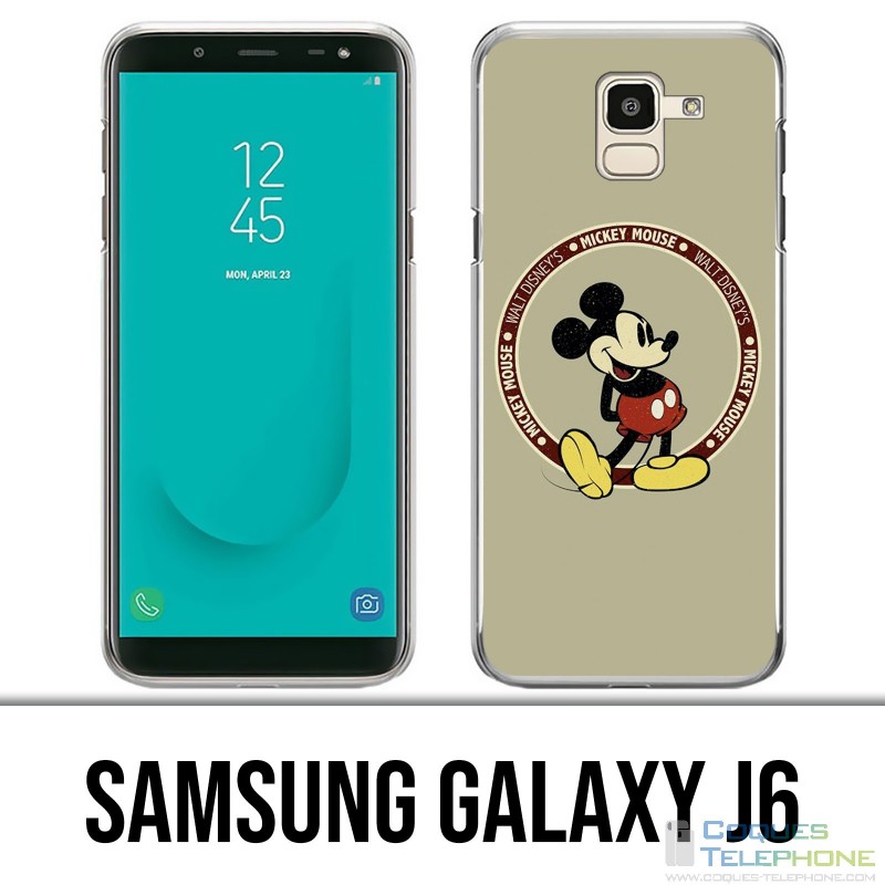 Samsung Galaxy J6 Hülle - Vintage Mickey