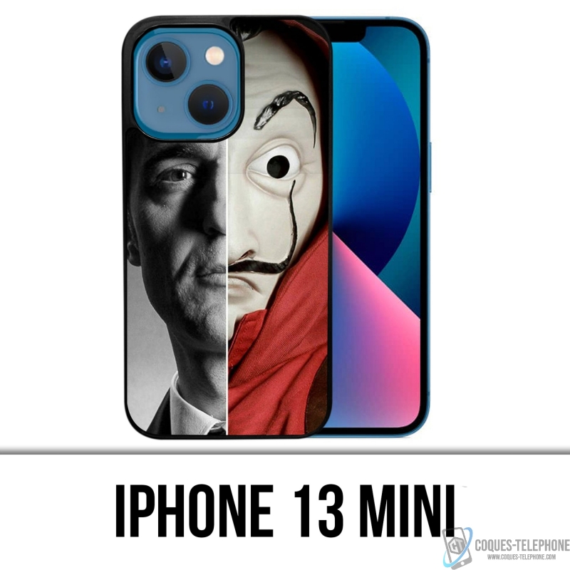 Custodia Mini iPhone 13 - Casa De Papel Berlin Split Mask