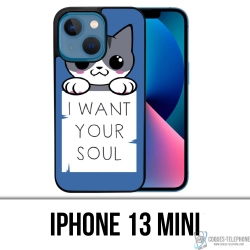 Coque iPhone 13 Mini - Chat...