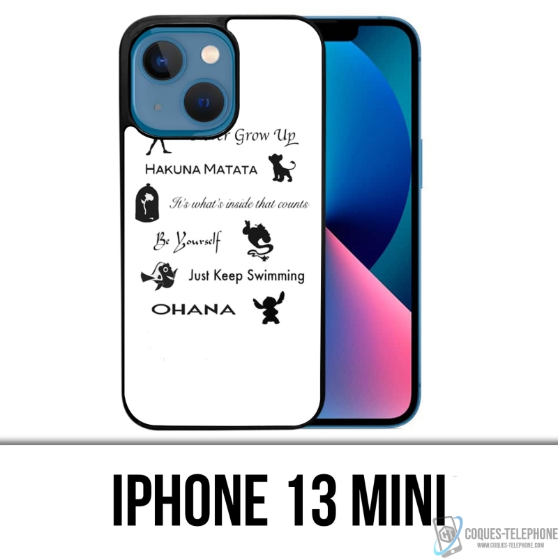 Coque iPhone 13 Mini - Citations Disney