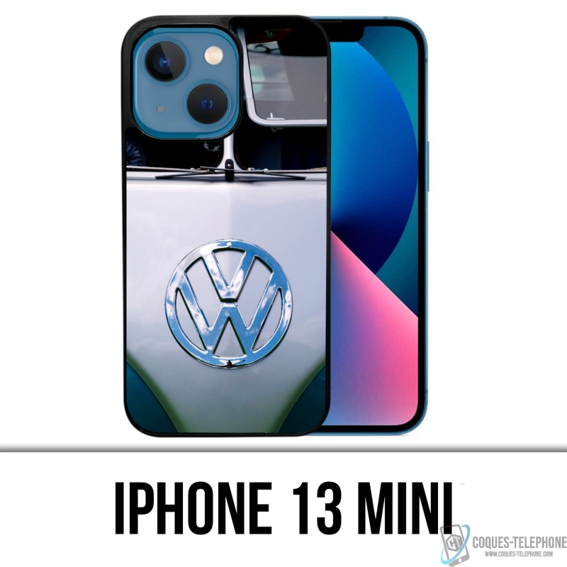 Carcasa Mini para iPhone 13 - Vw Volkswagen Gris Combi
