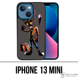 Custodia Mini iPhone 13 - Maschera Crash Bandicoot