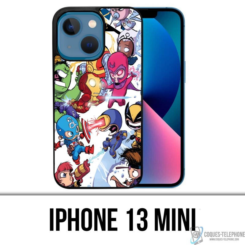 Custodia Mini per iPhone 13 - Eroi Marvel carini