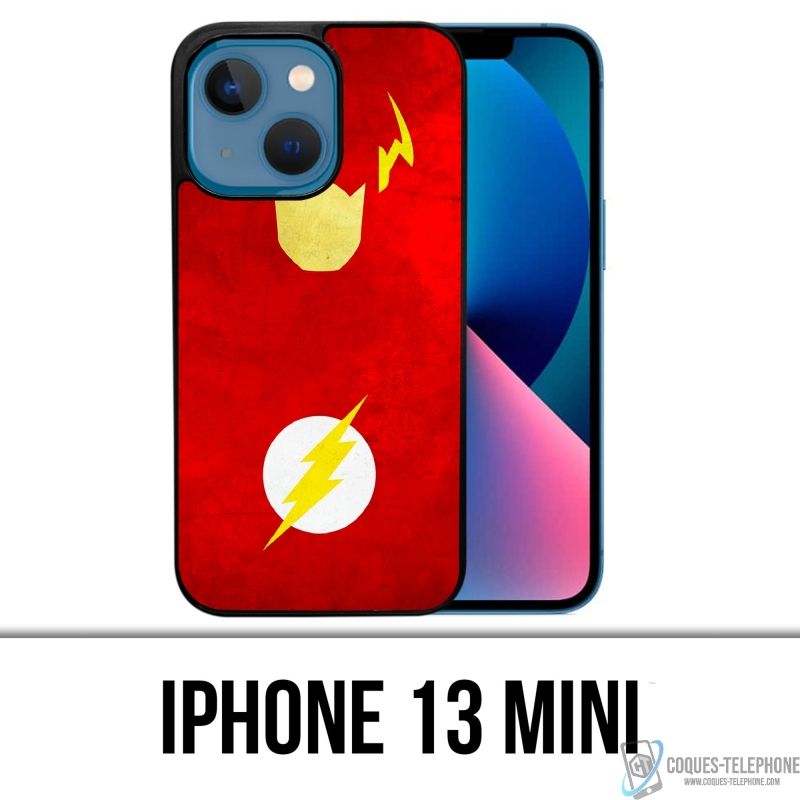 Custodia per iPhone 13 Mini - Dc Comics Flash Art Design