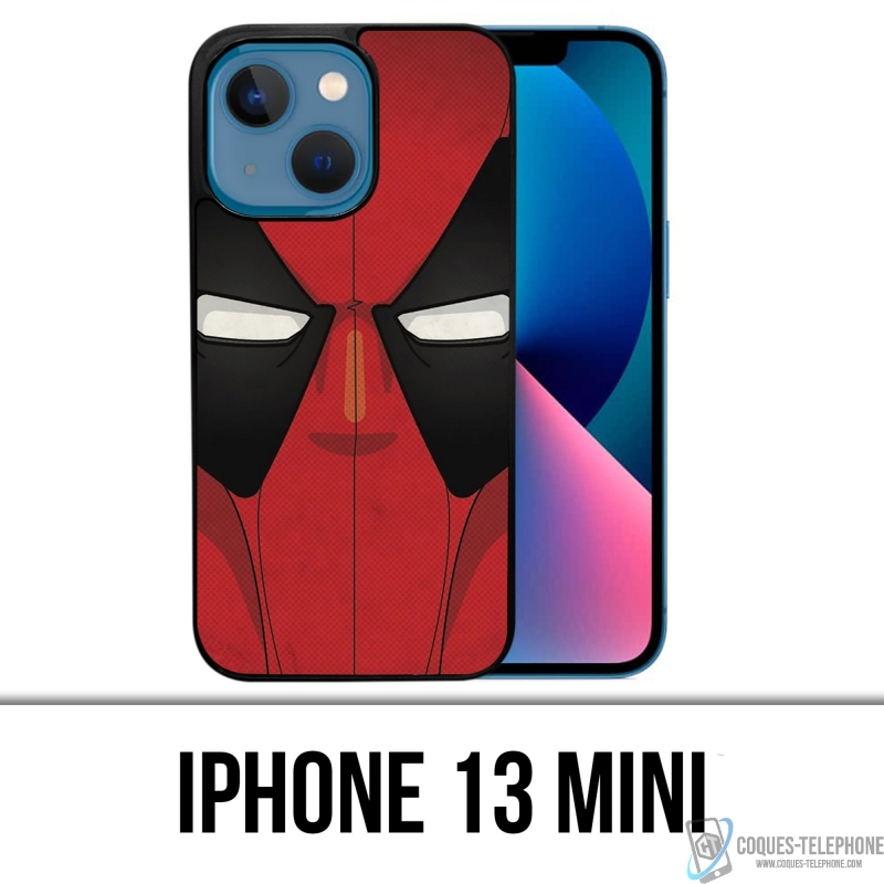 Funda Mini para iPhone 13 - Máscara de Deadpool